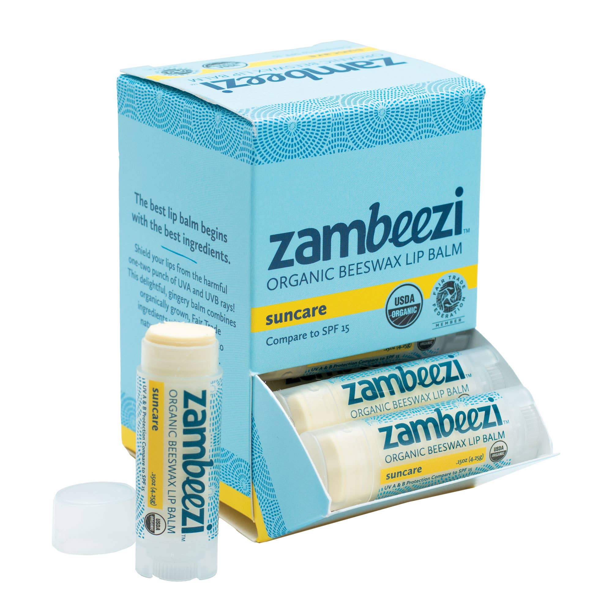 Zambeezi Organic Beeswax Lip Balm