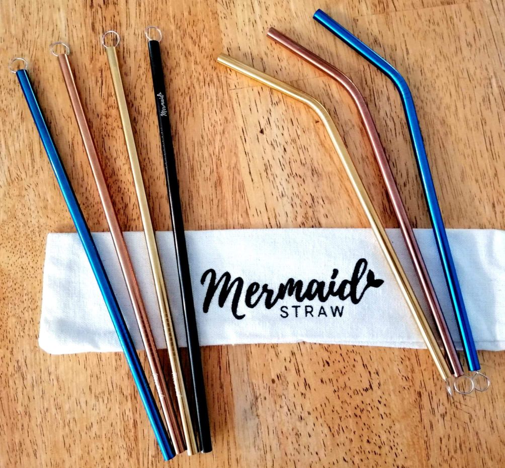 Steel Mermaid Straws